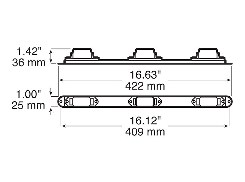 Peterson Mfg Id Light Bar V1073R