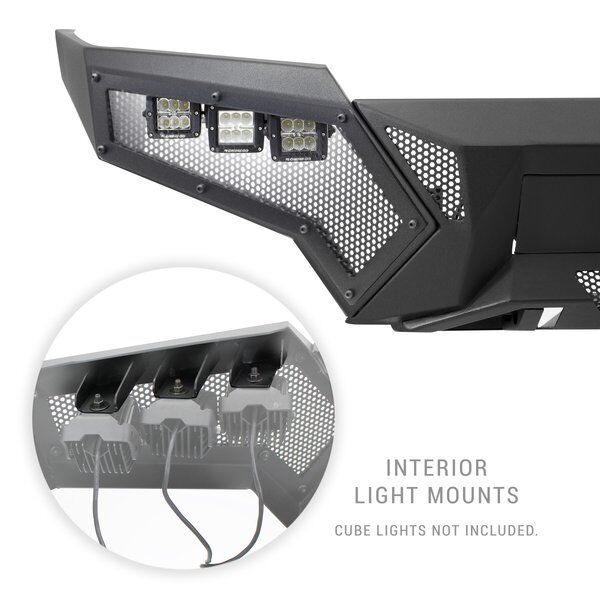 Go Rhino Element Front Bumper With Power Act 343921T