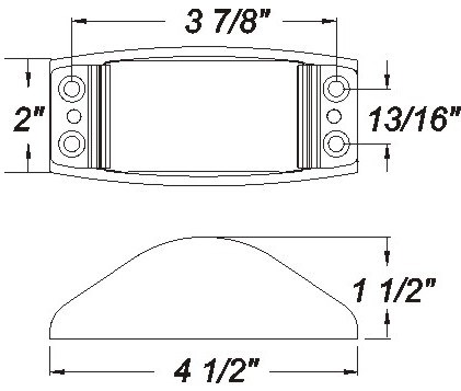 Optronics Mark Light;Armored;Amber MC82AB