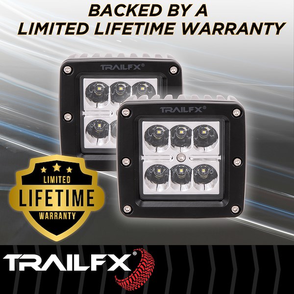 TrailFX 3X2 Pod 6X3W Sp Pr Bk Lens Cvr 3X2S2