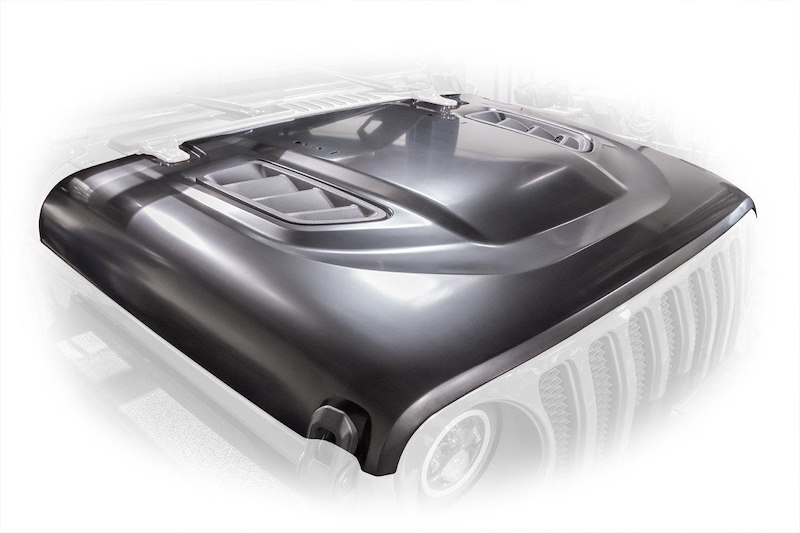 DV8 Offroad Jeep Jl Rubicon Replica Hood 18-Pre HDMBJLTA
