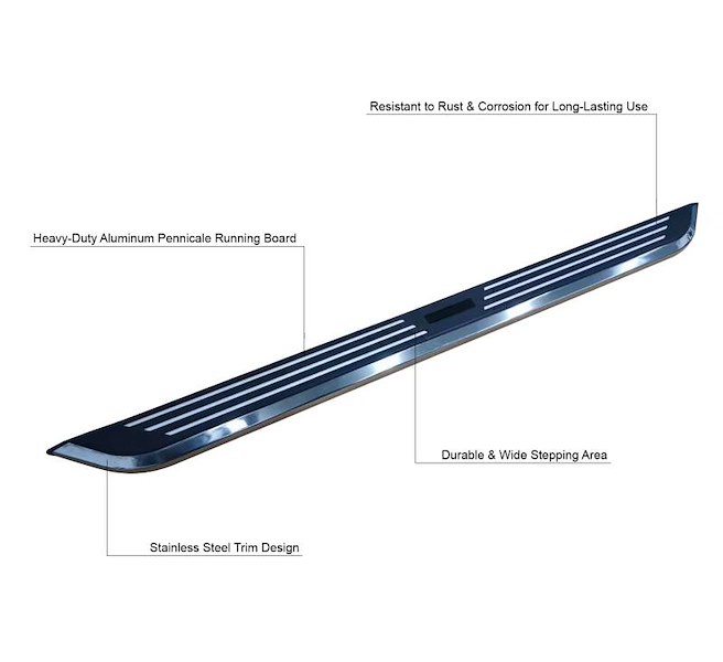 Black Horse Off Road Pinnacle Running Boards PIL170