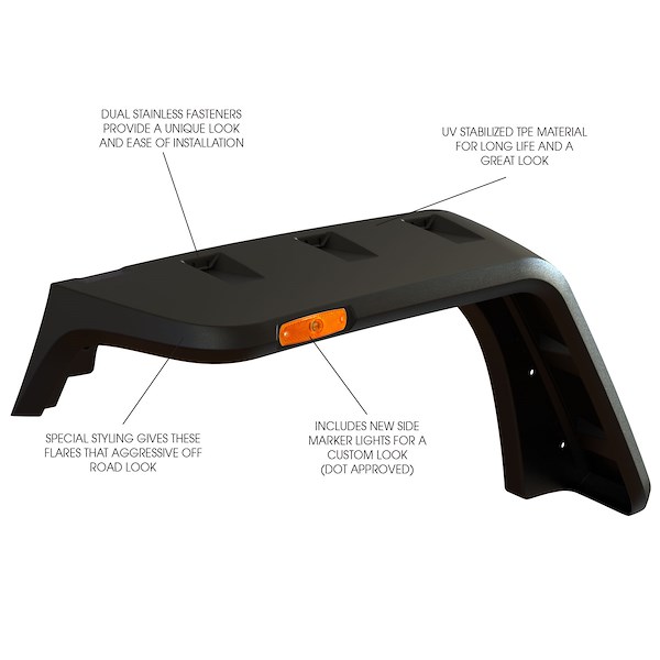 Rugged Ridge Fender Flares Wrangler 1164010