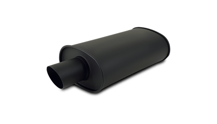Vibrant Performance Flat Blk Oval Muffler 1147