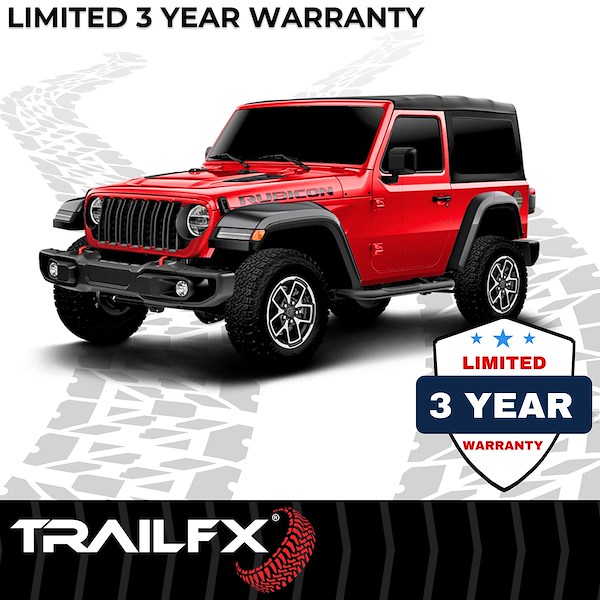 TrailFX Jeep Jl 18-19 3' Nerf Bar Textured A0056T