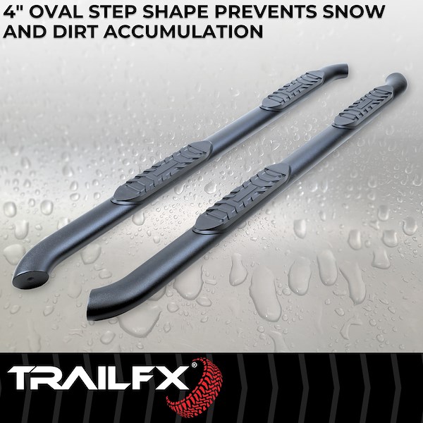 TrailFX 4' Nerf Bend Jeep Gladiator 19 Blk A1017B