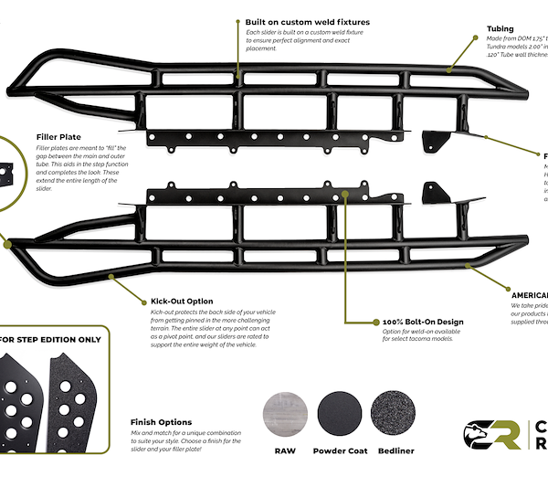 Cali Raised LED 2010-2021 Toyota 4Runner Step Editi CR2684