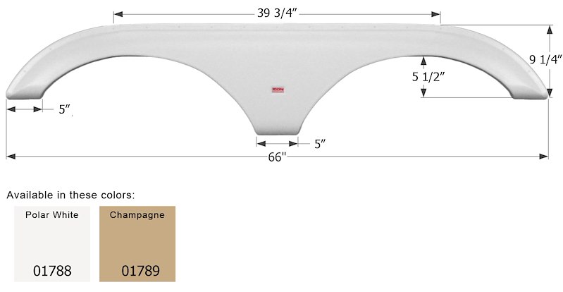 ICON Vehicle Dynamics Dutchmen Fender Fs1788Pw 01788