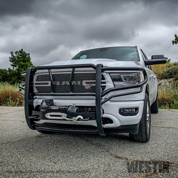 Westin Hdx Winch Mount Grille Guard Black 5794105