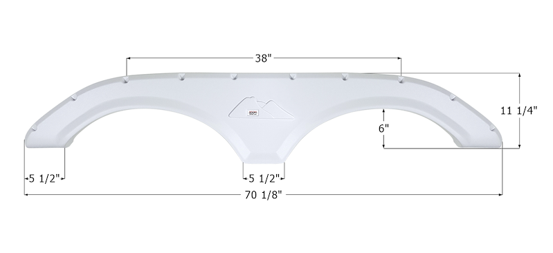 ICON Vehicle Dynamics Fender Skirt Tandem Keystone Fs1 16712