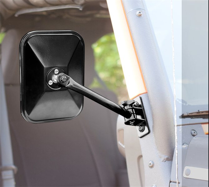 Rugged Ridge Mirror Quick Rect Pr 97-1 1102512