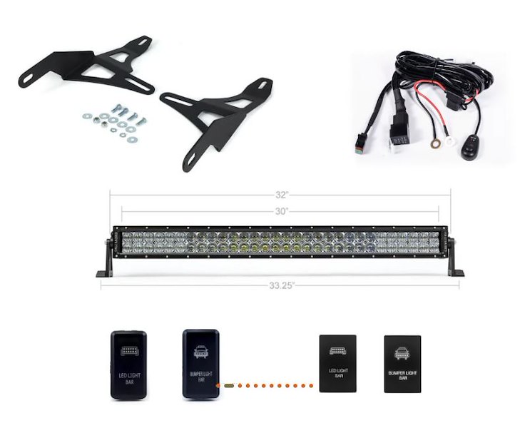 Cali Raised LED 2016-2021 Toyota Tacoma Lower Bumpe CR2843