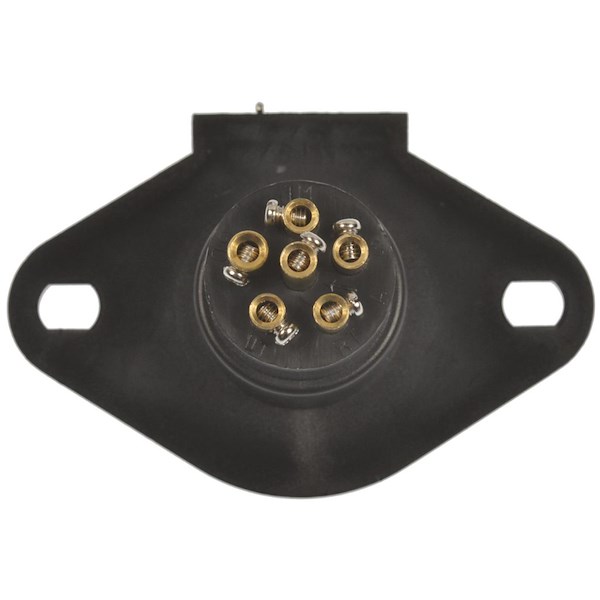 Pollak 6 Pole Round Socket With Rubber Boo 6P103V