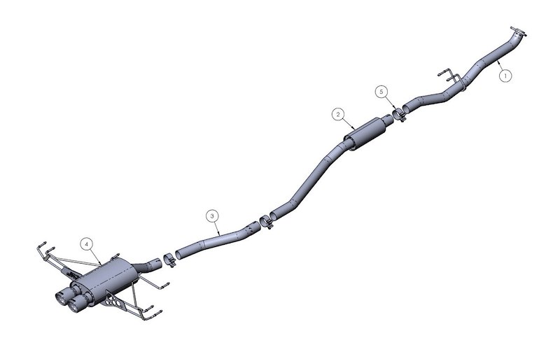 Borla Exhaust S-Type 2016 Civic 140739