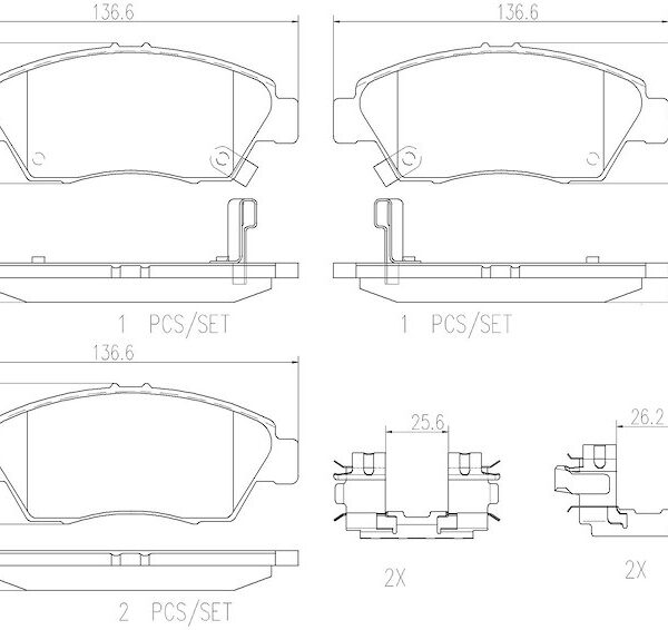 Brembo Disc Brake Pad Set P28023N