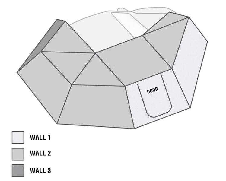 Overland Vehicle Systems Nomadic Awning 270 - Side Wall 3 - 18149909