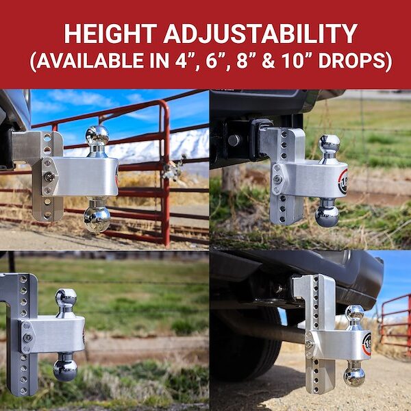 Weigh Safe Turnover Ball 6′ Drop Hitch W/ 2′ CTB62KA