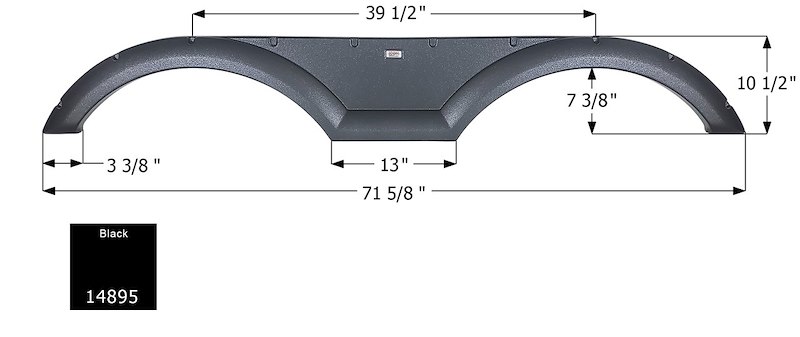 ICON Vehicle Dynamics Fender Skirt Tandem Heartland Fs 14895