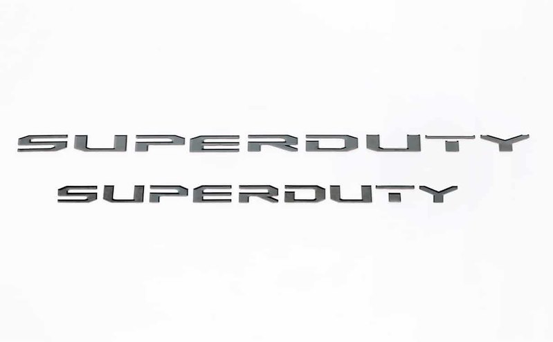 Putco Ford Super Duty Hood Lettering (Bla 55562BPFD