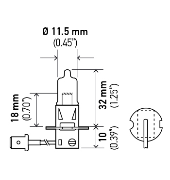 Hella Bulb 12V 100W Pk22S T3.25 H3100W