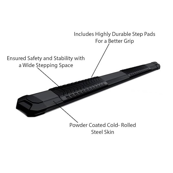 Black Horse Off Road Cutlass Running Boards NGMCOL79BK