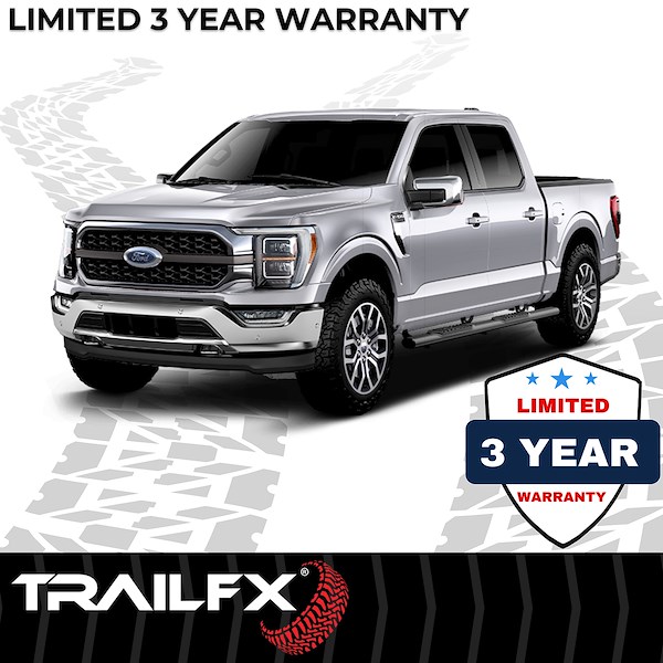 TrailFX 4 Inch Oval Nerf Bar Blk A1532B
