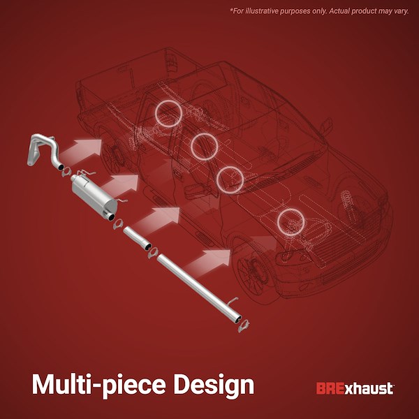 Bre Exhaust Direct-Fit Exhaust System Replaceme 1060459