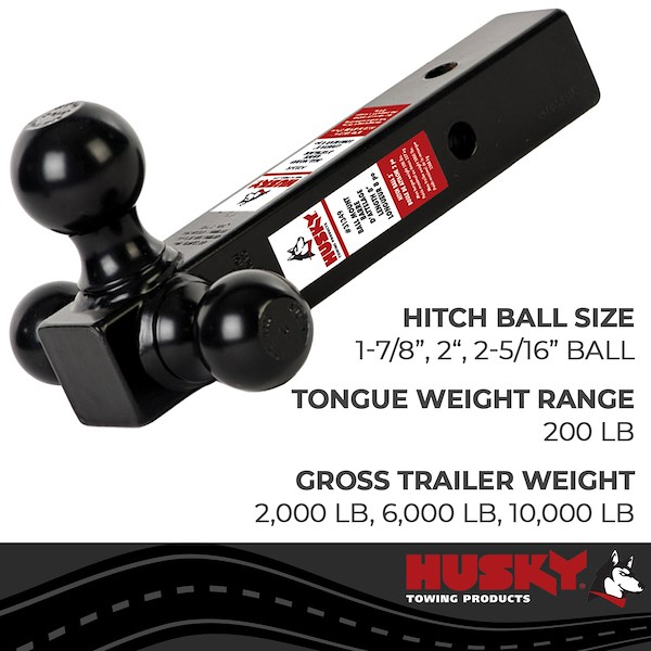 Husky Towing Ball Mount Triple Ball 31349