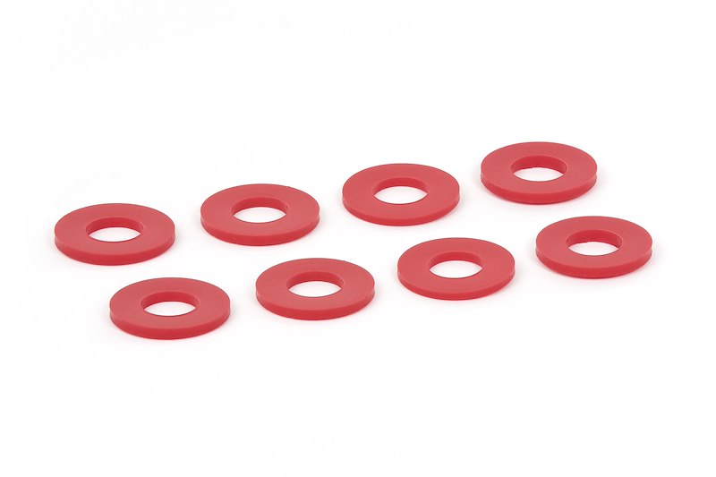 Daystar D-Ring Washers Pair Red KU71074RE
