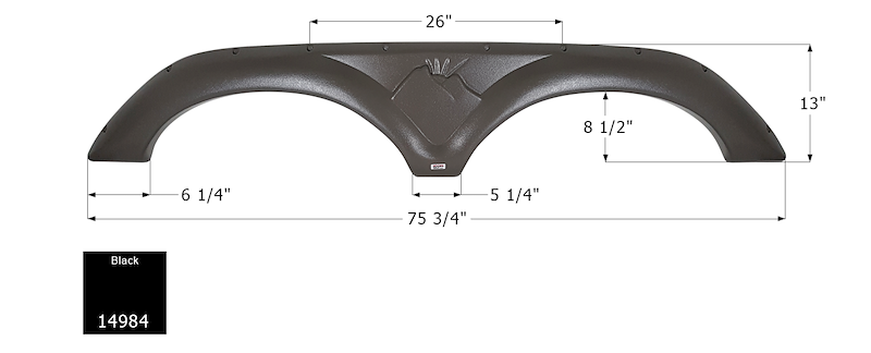ICON Vehicle Dynamics Fender Skirt Tandem Keystone Fs4 14984