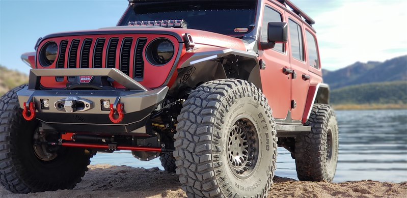Road Armor Front Jl Fender Liner Stainless Ste 518LFF0Z