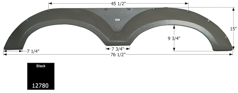 ICON Vehicle Dynamics Fender Skirt Tandem Coachmen Fs2 12780