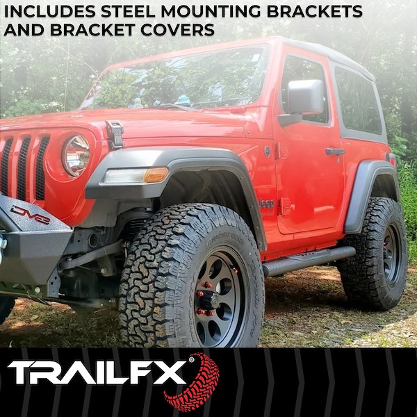 TrailFX 4' Nerf Str Yukon Tahoe Blk A1554T