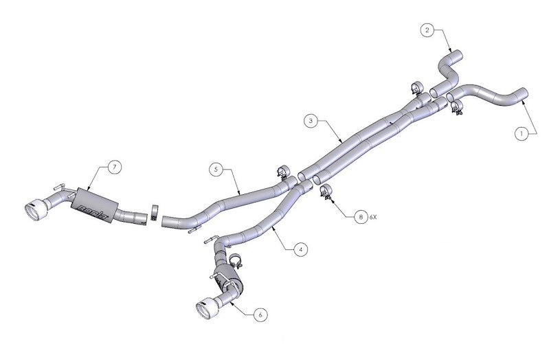 Borla Cat Back Camaro 2009 140280