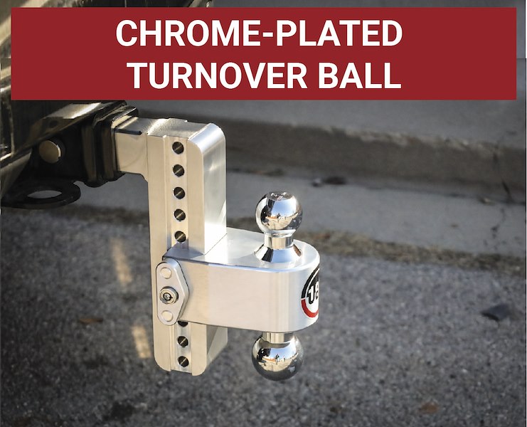 Weigh Safe Turnover Ball 8' Drop Hitch W/ 2.5 CTB825KA
