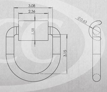 Pacific Carg 5/8’Forged D-Ring W/Weld- DR062