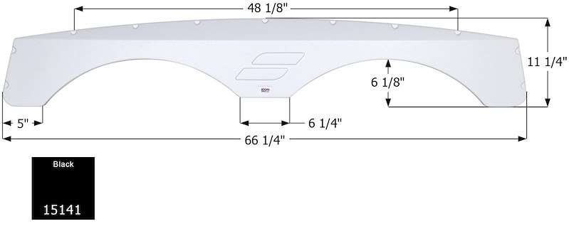 ICON Vehicle Dynamics Fender Skirt Tandem Starcraft Fs 15141