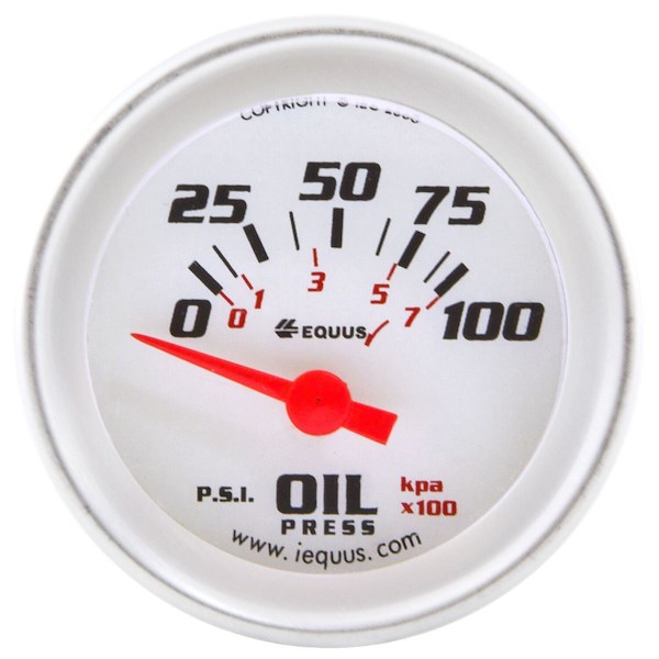 Equus Gauge Oil Pressure 2′ 90 Degree E8264
