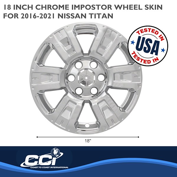 Coast2coast Ws 16-19 Titan Chrm Bk 18' 6 Spoke IMP403X
