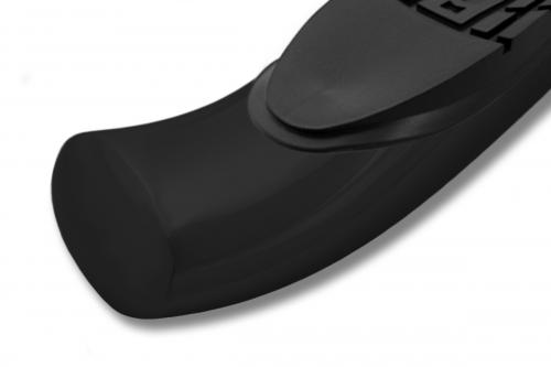 Raptor 4′ Curved Black Oval Step Bars 15040270B