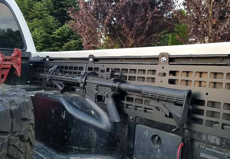 Cali Raised LED Side Bed Full Length Molle System ( CR3118