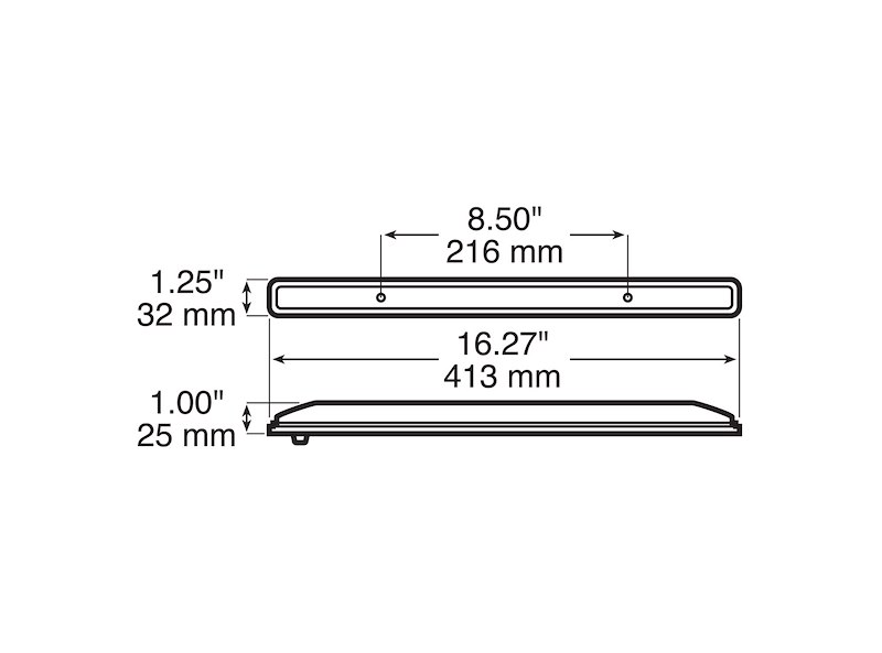 Peterson Mfg Led Id Light Bar-Red V1693R