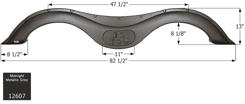 ICON Vehicle Dynamics Fender Skirt Tandem Prime Time Rv 12607