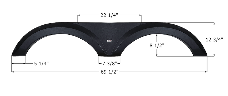 ICON Vehicle Dynamics Fender Skirt Fs4255 Black 14255
