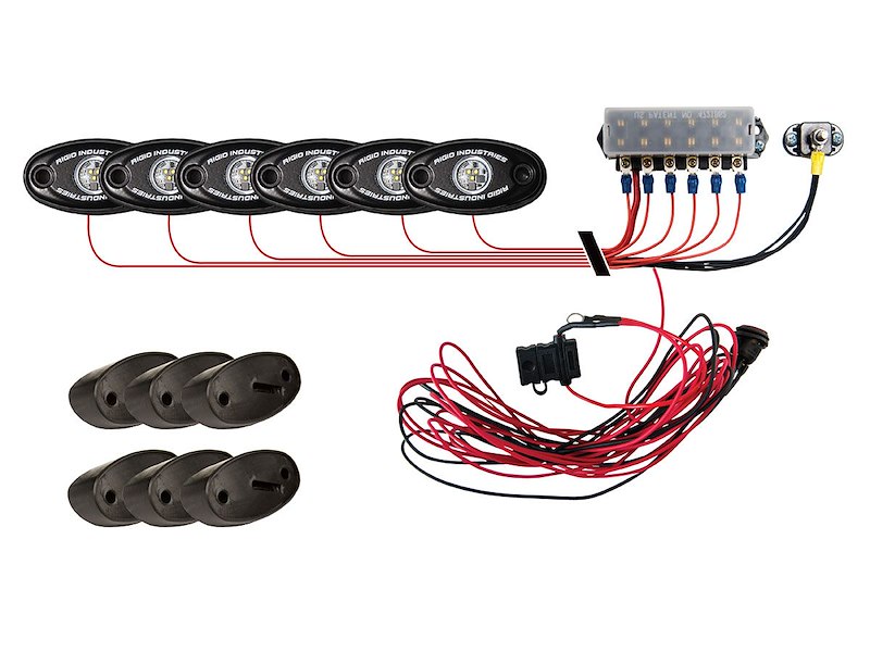 RIGID Industries Rock Light Amb /6 400293