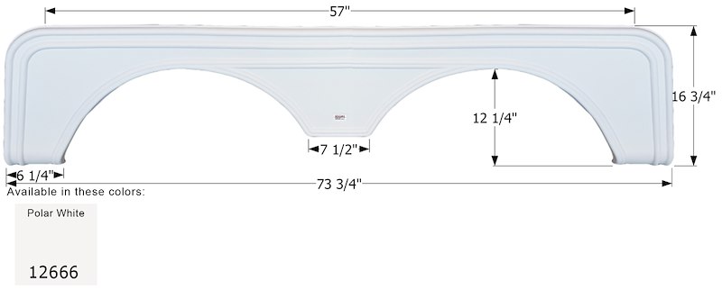 ICON Vehicle Dynamics Fender Skirt Tandem Sunnybrook F 12666